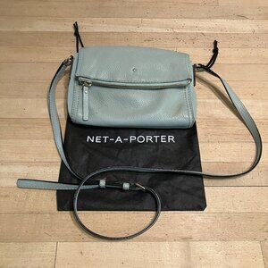 Kate Spade Womens Cobble Hill Carson Leather Crossbody Bag Sz Medium Blue SP GDD